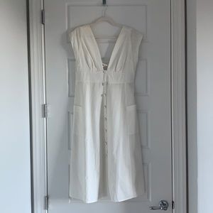 ASOS Cream Linen Dress